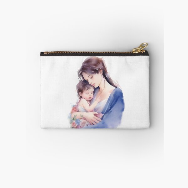 Item preview, Breastfeeding mother, Breastfeeding Baby and mom closing eyes, watercolor Poster designed and sold by SweetEvolution.