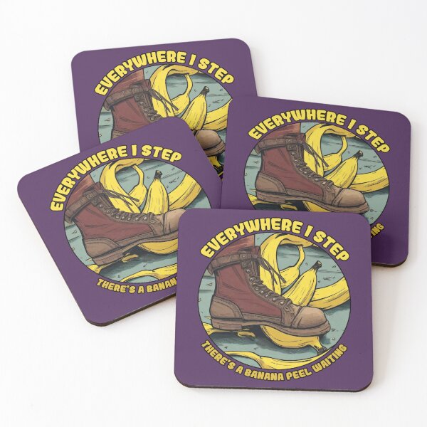 Item preview, Everywhere I step there's a banana peel waiting designed and sold by SolidEarthArt.
