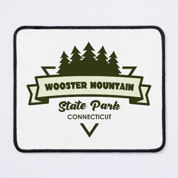 Item preview, Wooster Mountain State Park Connecticut Trees And Ribbon designed and sold by bivenart.