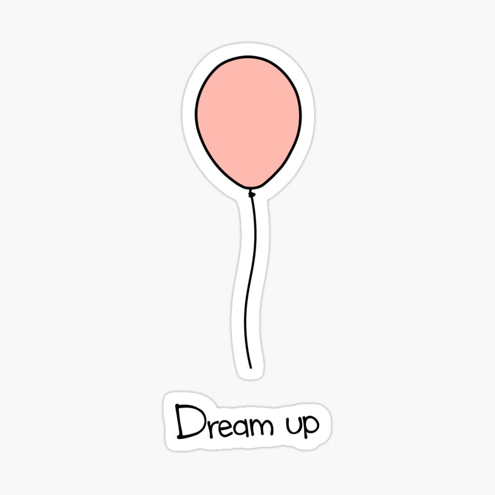 Dream-Up Balloon Drawing Mens Hoodie