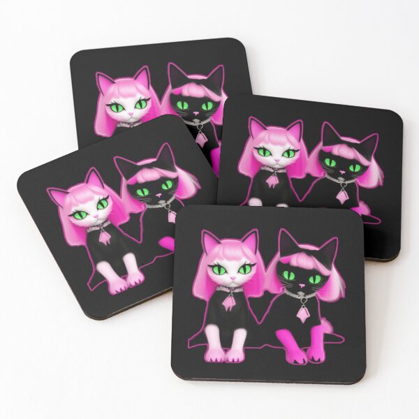Item preview, Cute little goth kitties designed and sold by Roxburylane.