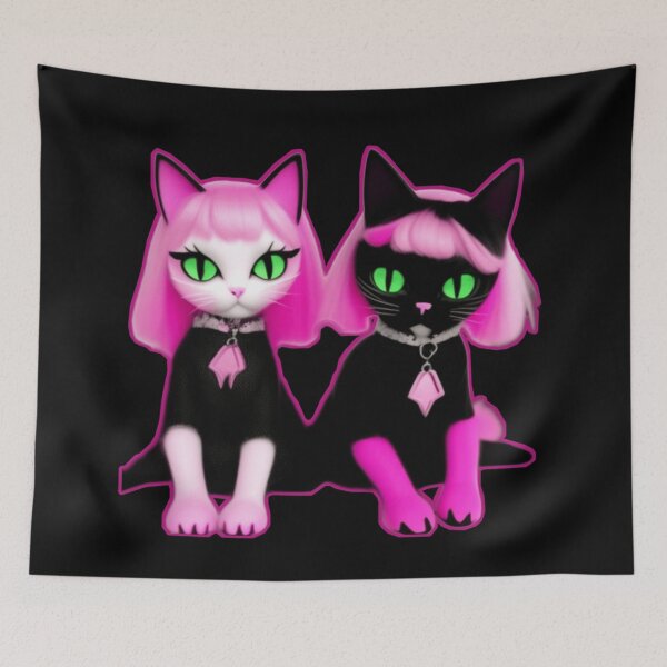 Item preview, Cute little goth kitties designed and sold by Roxburylane.
