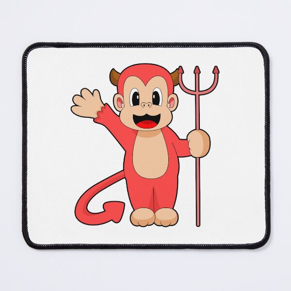 Item preview, Monkey Halloween Devil Trident designed and sold by Snabdesign84.