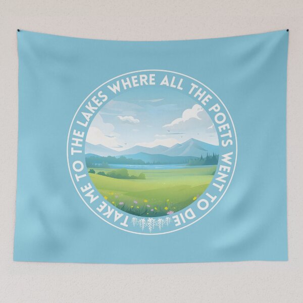 Item preview, Take Me To The Lakes Mountain Landscape Lyrics Design designed and sold by doria-photos.