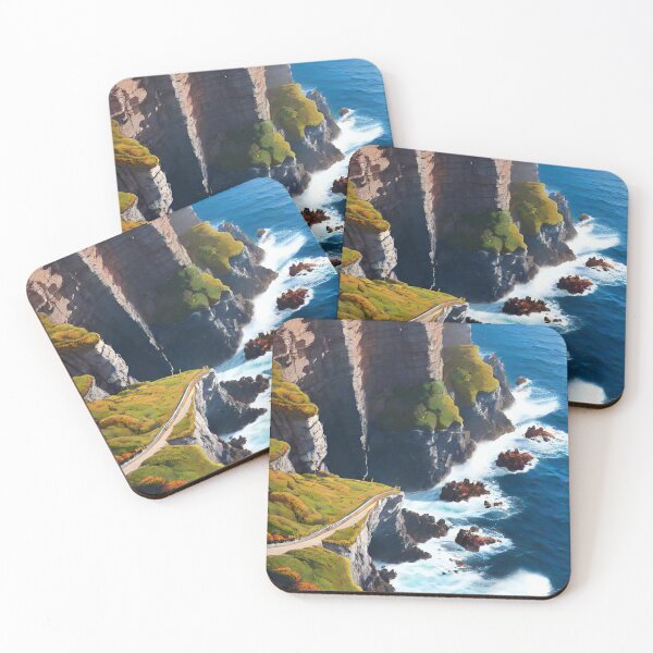 Item preview, Dramatic Coastal Cliif with Waves designed and sold by Arkneer.