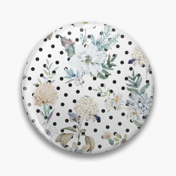 Item preview, spring, floral, watercolors, rose, vintage flowers, wildflowers, flower garden, polka dots. designed and sold by mintdiamond21.