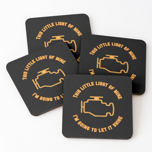 Item preview, Funny engine light sticker with text designed and sold by INSOMNIAC101.