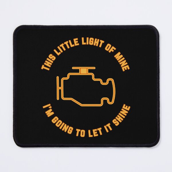 Item preview, Funny engine light sticker with text designed and sold by INSOMNIAC101.