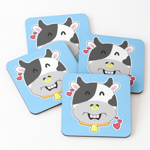 Item preview, Cute cow smiley face designed and sold by BB-Betty.