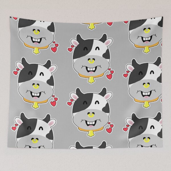 Item preview, Cute cow smiley face designed and sold by BB-Betty.