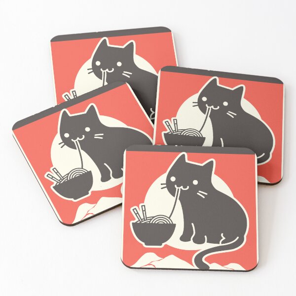 Item preview, Kawaii Vintage Style Japenese Ramen Cat  designed and sold by GeneKoelpin.