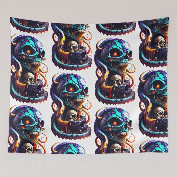 Item preview, Skull and snakes designed and sold by MadinaFatt.