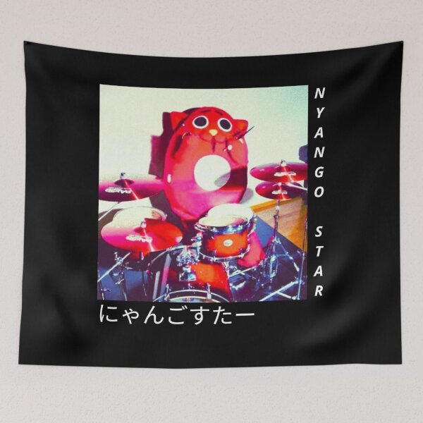 Item preview, Nyango Star Vintage drummer, cat mascot designed and sold by UrbanVon.