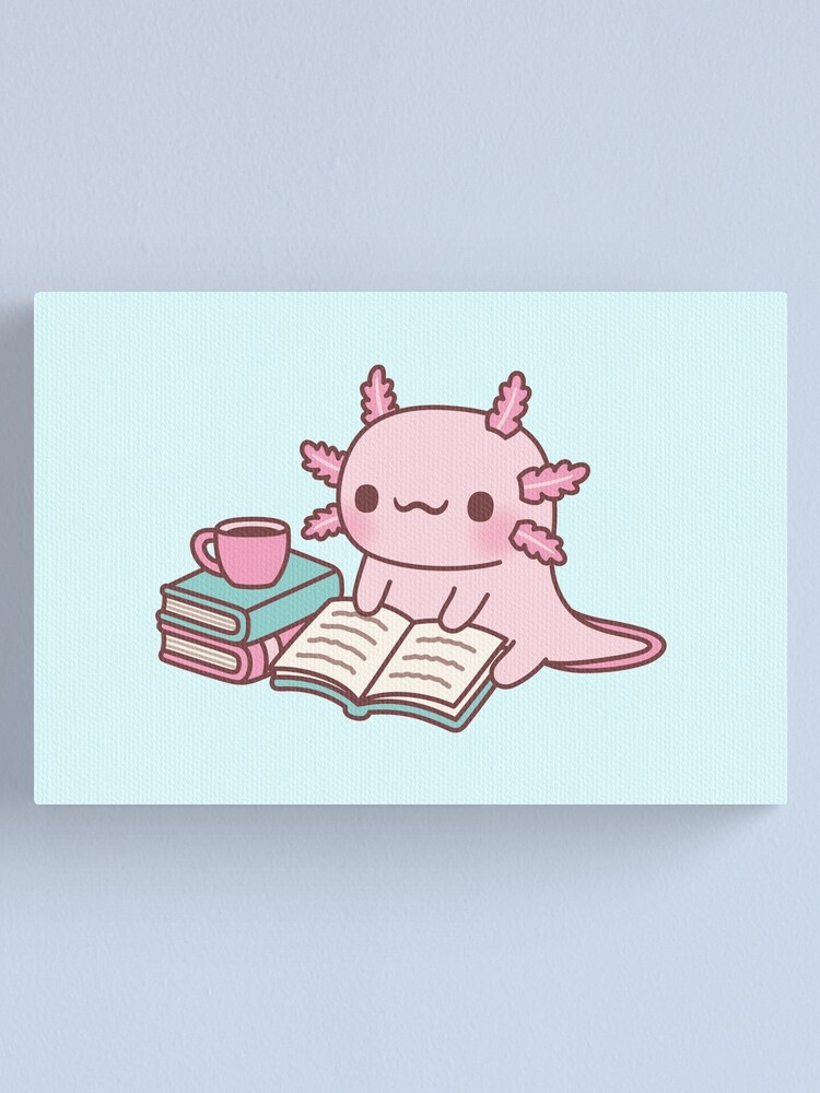 Cute Blue Axolotl Kawaii Aesthetic Axolotls Front & Back Coffee