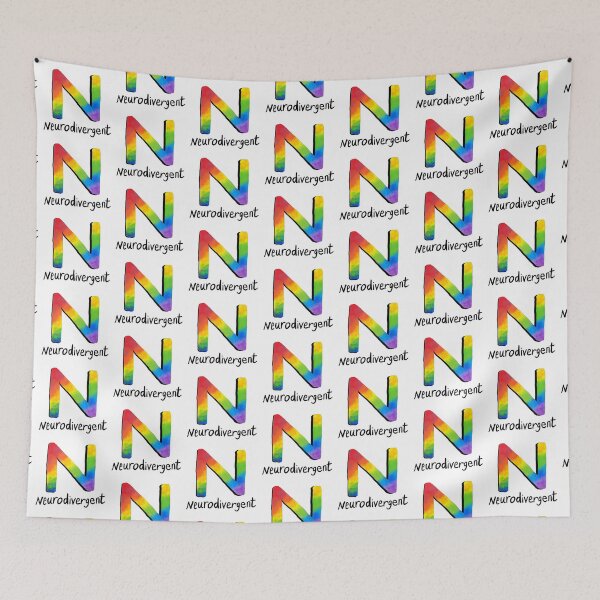 Item preview, Neurodivergent - Rainbow N designed and sold by JillPillDesign.