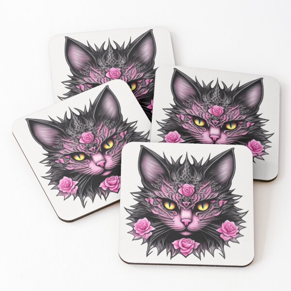 Item preview, Goth kitty  designed and sold by Roxburylane.