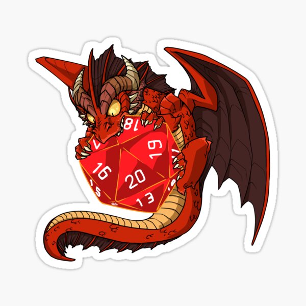 Little Red Dragon Sticker