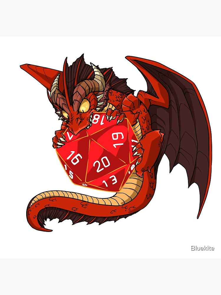 "Kleiner roter Drache" Poster von Bluekite Redbubble