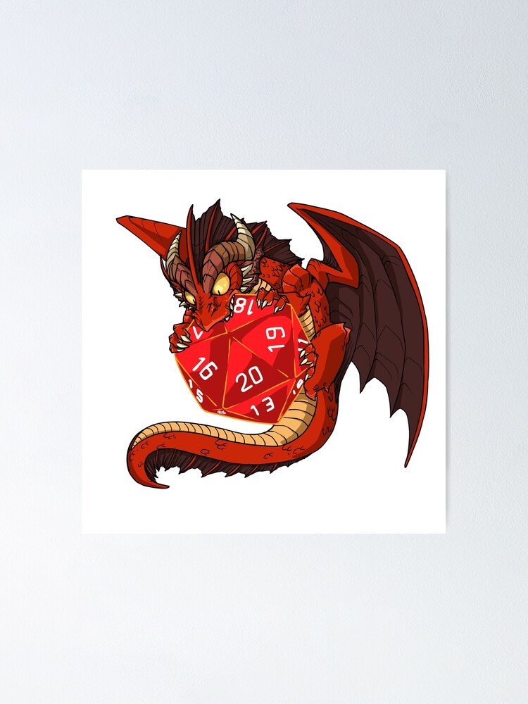 "Kleiner roter Drache" Poster von Bluekite Redbubble
