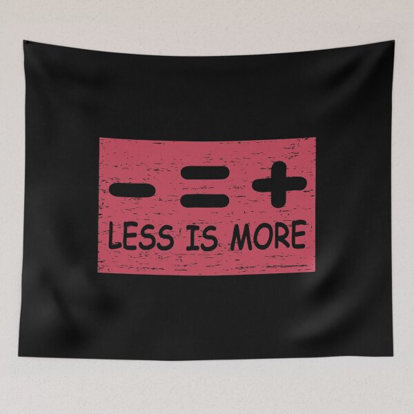 Item preview, Less Is More, Quote, Inspirational, Motivational, Funny, Grunge,  Typography, Aesthetic Text designed and sold by DULCE76.