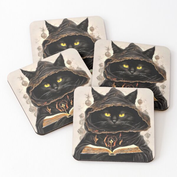 Item preview, Halloween Cat Reading Preys Anatomy Spell List designed and sold by taiche.