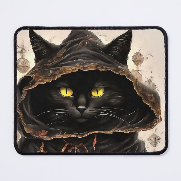 Item preview, Halloween Cat Reading Preys Anatomy Spell List designed and sold by taiche.