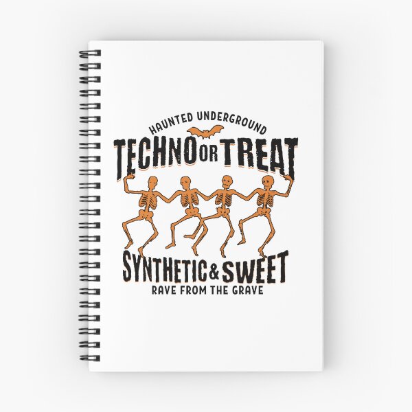 Item preview, TECHNO - Or Treat Halloween Sweet (black) designed and sold by Discothreadz.
