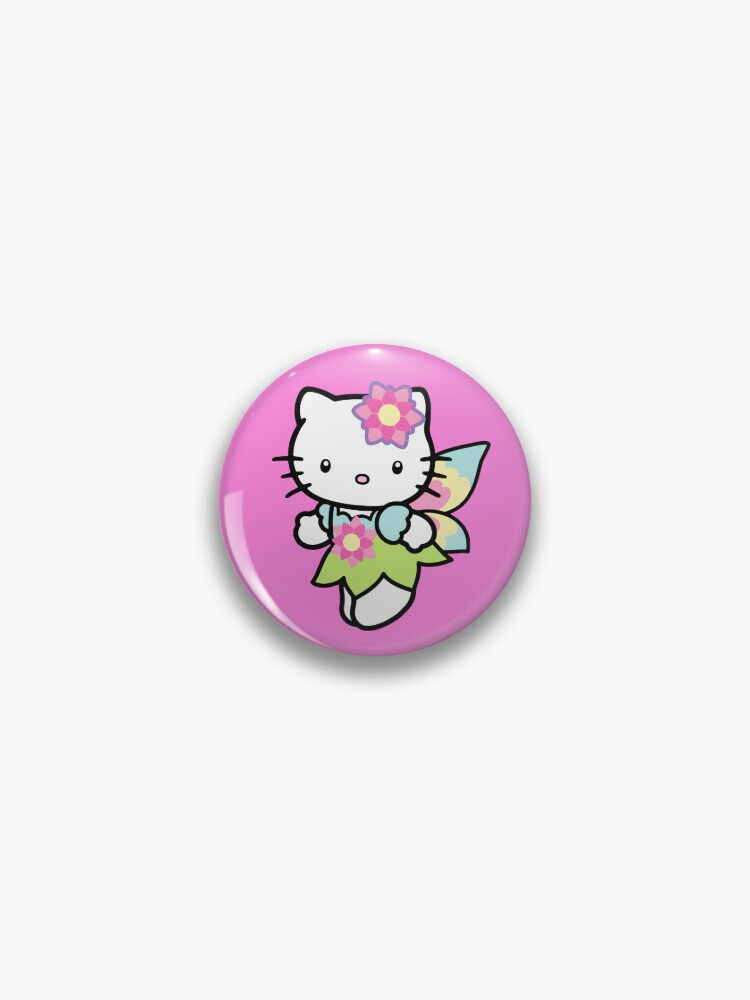 Set of 6 HELLO KITTY Pinback Button 1.25 Pin / Badge