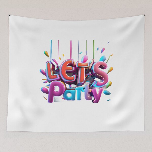 Item preview, let's party designed and sold by SabyDigitalArt.