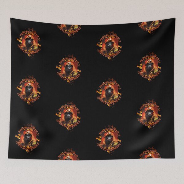 Item preview, firefighter gorilla designed and sold by Viking60North.