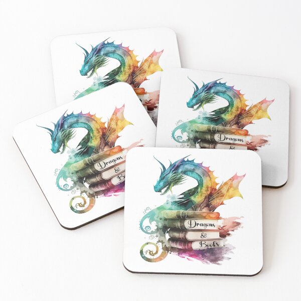 Item preview, Dragons and books designed and sold by PrettyPittie Shop.