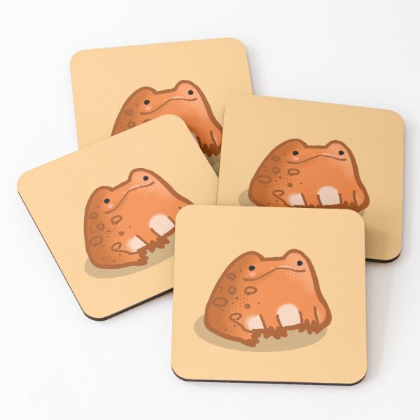 Item preview, Cute chunky orange frog designed and sold by FlowMinnow.