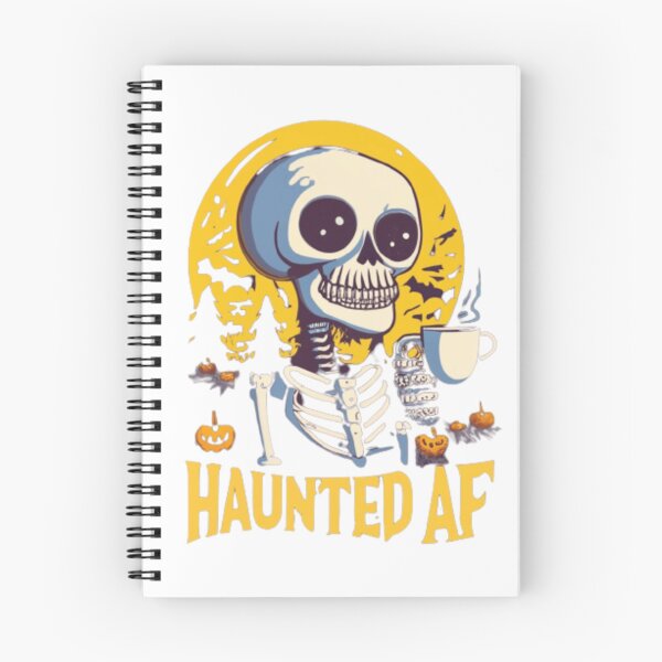 Item preview, Haunted AF - Ghostly Halloween Tee designed and sold by HalloweenHQ.