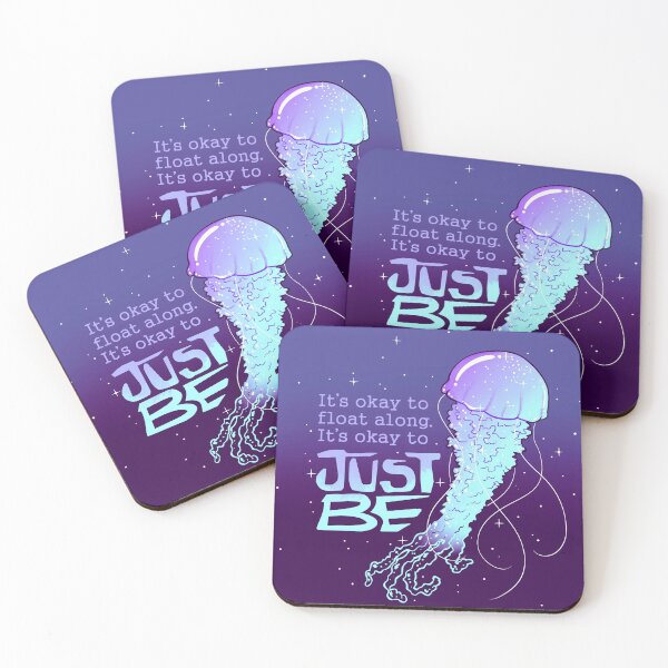 Item preview, "It's Okay to Just Be" Cosmic Jellyfish designed and sold by thelatestkate.