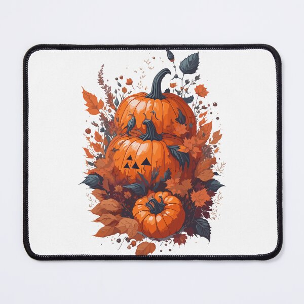 Item preview, Fall Pumpkin with Autumn leaves designed and sold by LuvleighArt.
