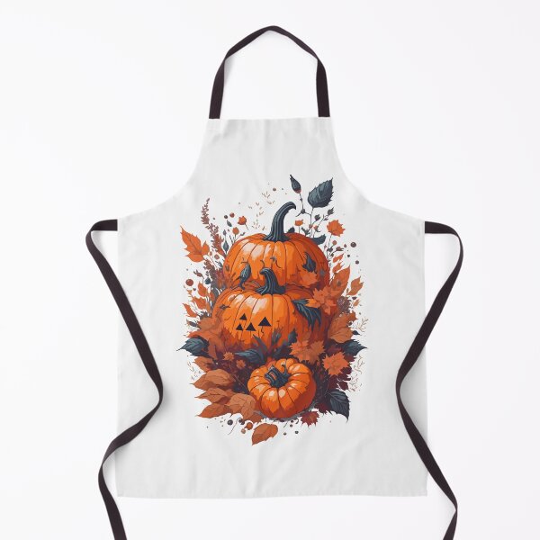 Item preview, Fall Pumpkin with Autumn leaves designed and sold by LuvleighArt.