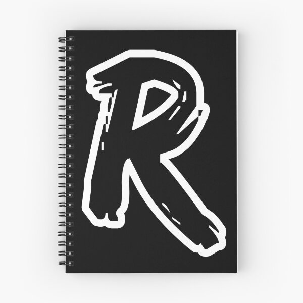 Item preview, R BRUSH STYLE CAPITAL LETTER INITIAL T-SHIRT MODERN MINIMALIST FONT LOGO TYPEFACE LETTERING TYPOGRAPHY MONOGRAM TEE designed and sold by prezziefactory.