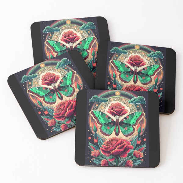 Item preview, Psychedellic Rose and Butterflies  designed and sold by Naturalover.