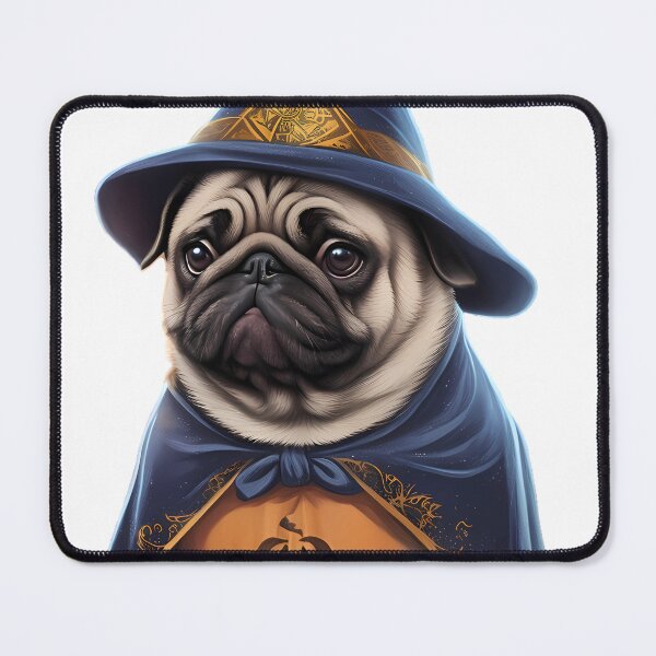 Item preview, Halloween Wizard Pug designed and sold by WildPugShop.