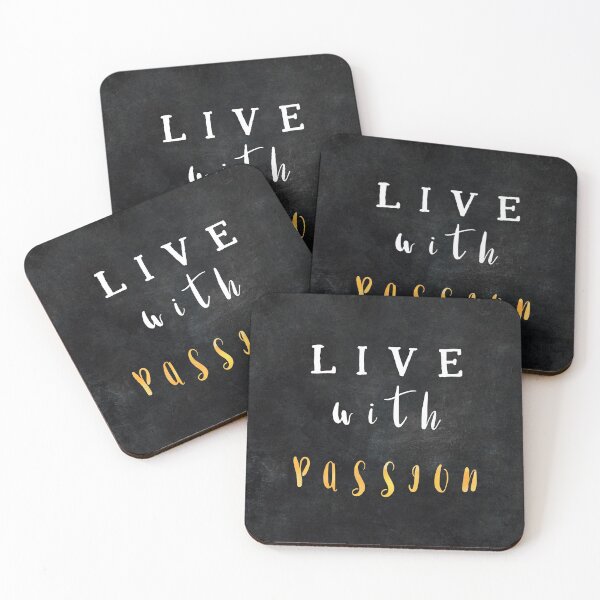Item preview, Live with passion #motivationialquote designed and sold by JBJart.
