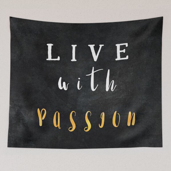 Item preview, Live with passion #motivationialquote designed and sold by JBJart.