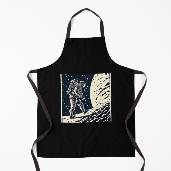 Item preview, SF - Astronaut on Spacewalk Woodcut 1 designed and sold by CrankyOldDude.