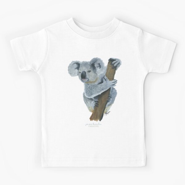 Kids Koala Retro Sunset T-Shirt, Girls Koala Shirt, 3 - 13 yrs, Koala Gifts, Koala Summer Tops, Koala Clothing, Vacation Holiday Koala Tee