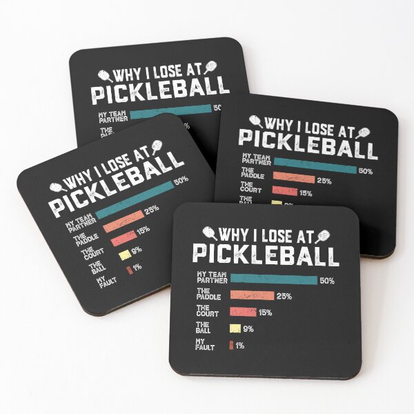 Item preview, Why I Lose at Pickleball Funny Pickleballers Gift designed and sold by jingdomdesgine.
