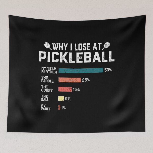 Item preview, Why I Lose at Pickleball Funny Pickleballers Gift designed and sold by jingdomdesgine.