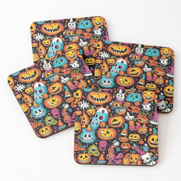 Item preview, Pattern with a fun modern design reminiscent of Helloween Monsters designed and sold by Pflugart.