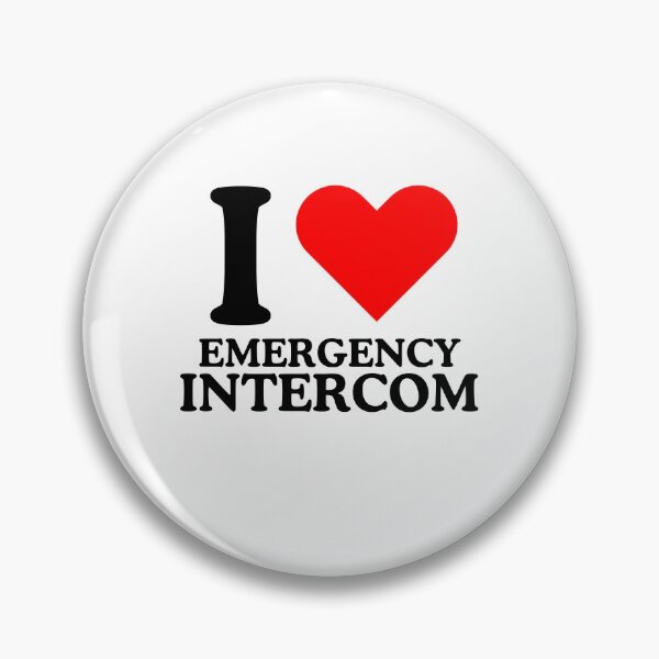 Item preview, I Love Emergency Intercom designed and sold by iheartpixies.