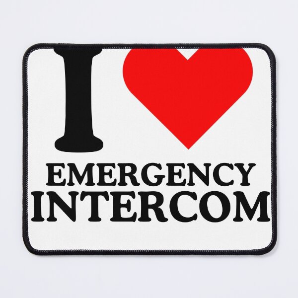 Item preview, I Love Emergency Intercom designed and sold by iheartpixies.