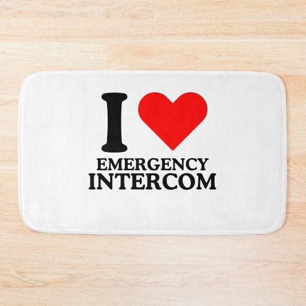 Item preview, I Love Emergency Intercom designed and sold by iheartpixies.