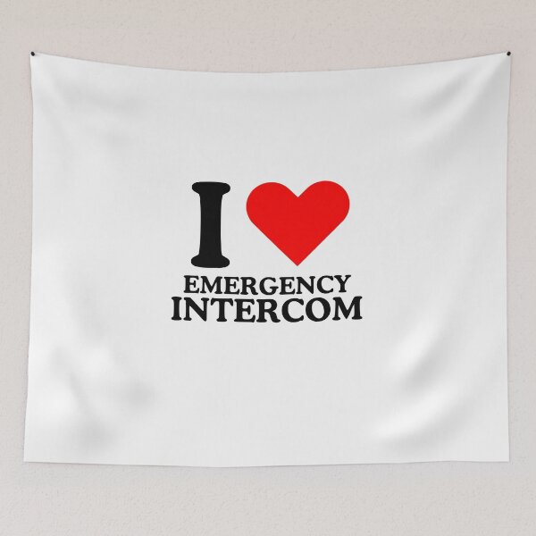 Item preview, I Love Emergency Intercom designed and sold by iheartpixies.